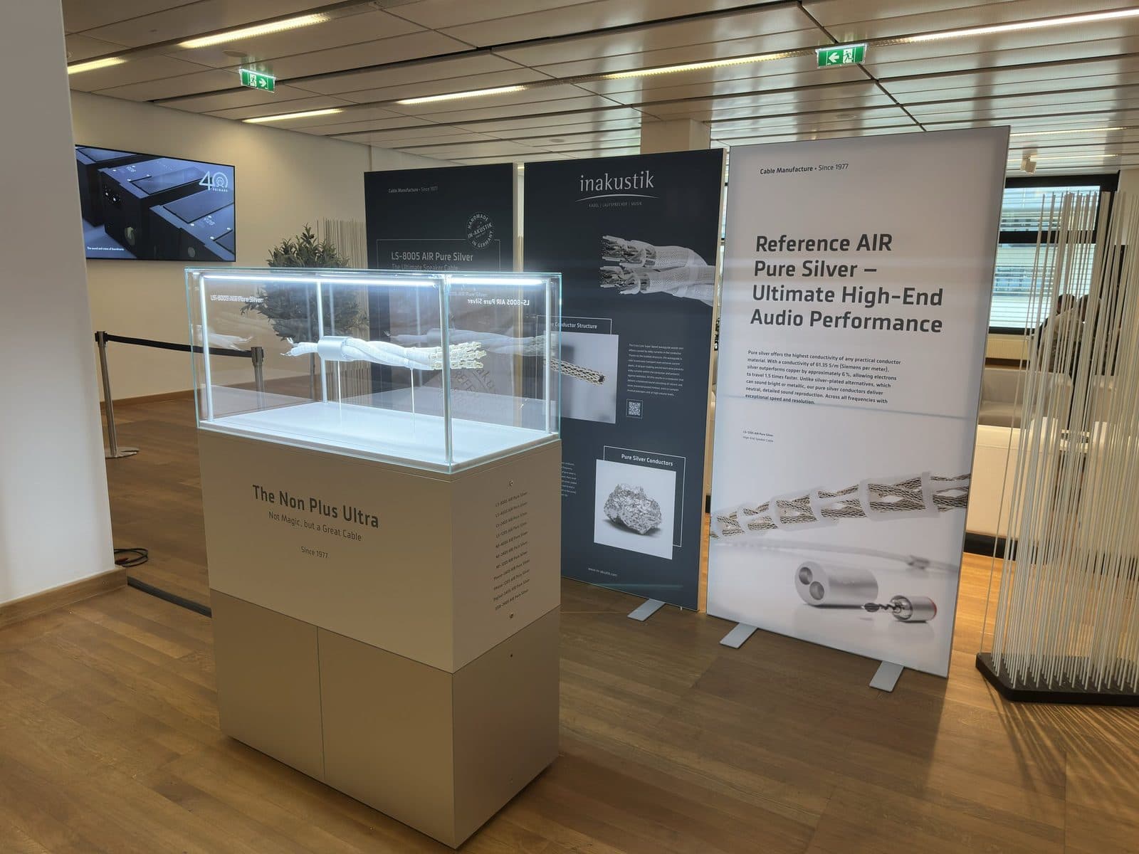in-akustik stand at HIGH END Vienna 2026 with the Reference AIR Pure Silver display