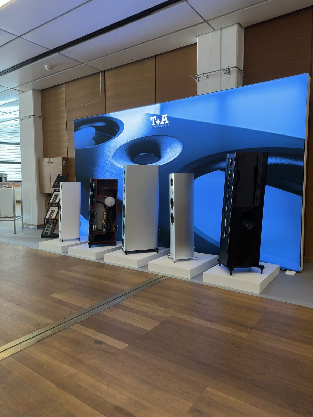 The Solitaire loudspeaker range on display at the T+A stand